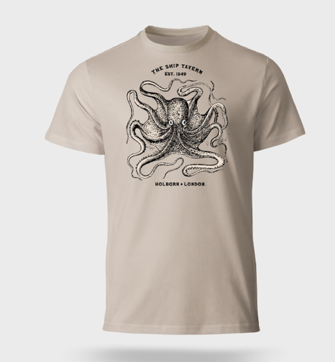 The Ship Tavern Octopus Graphic Tee - Sand